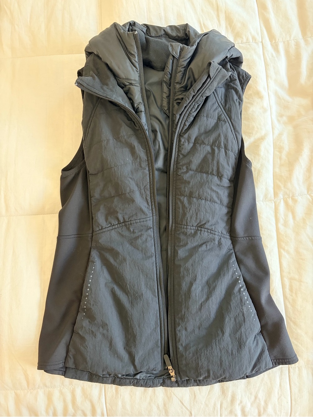 lululemon athletica Quilted Hooded Vest - Dark Gray